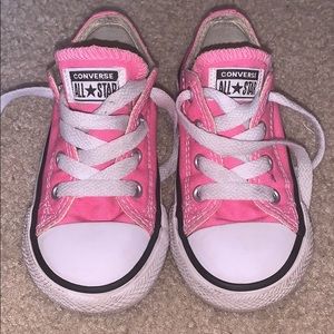 Pink converse size 7 toddler
